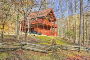 Creekside Sevierville Cabin Game Room and Hot Tub!